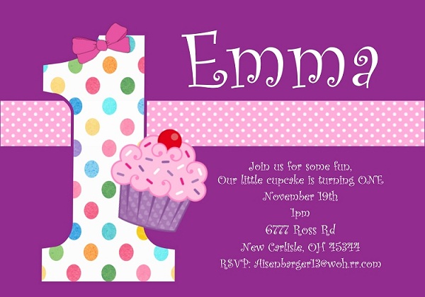 First Birthday Invitation Wording And 1st Birthday Invitations Easyday