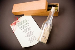 Creative writing message in a bottle