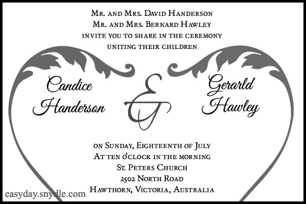 How to write no children on invitations