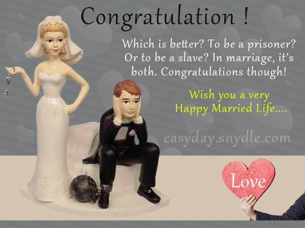 Wedding Congratulations Quotes Funny Wedding wishes, messages