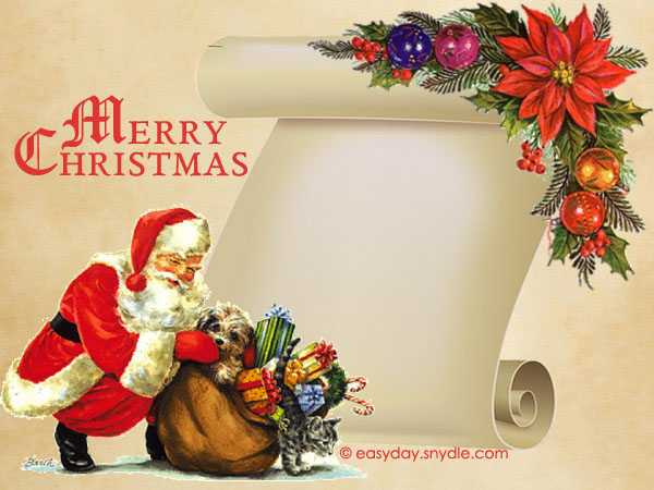 Free Merry Christmas Cards and Printable Christmas Cards Easyday