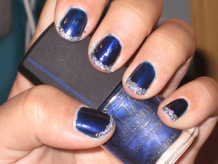 7. Cool Blue Floral Nail Art - wide 4