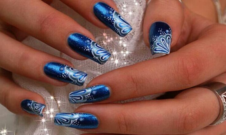 Top Blue Nail Art Designs To Suit Your Blue Costumes - Easyday