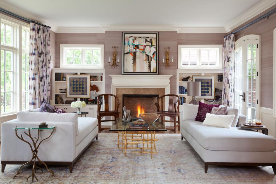 elegant colorful living room