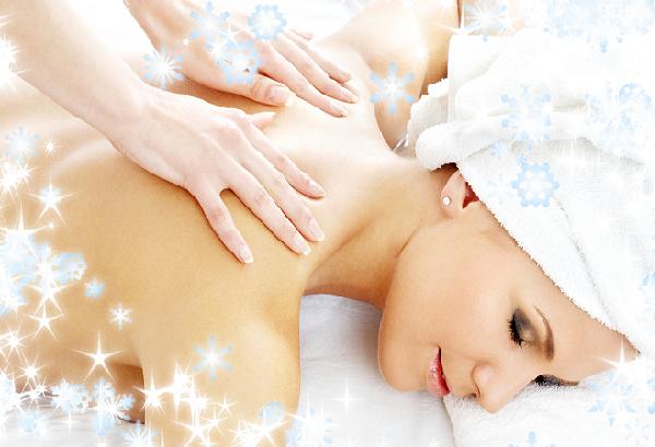 professional massage with snowflakes #2
