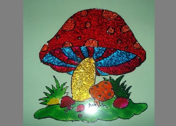 easy glass painting designs for kids