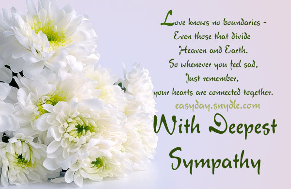 Sympathy messages picture Easyday