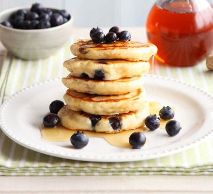 Blueberry & lemon pancakes