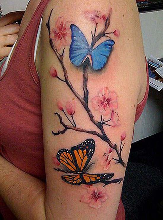 butterfly-tattoo-designs-blue-and-orange-butterfly