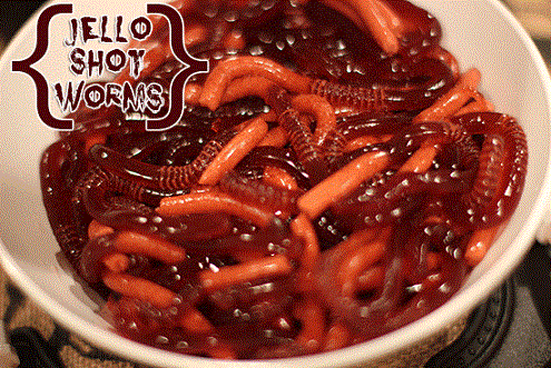 Jello Shot Worms