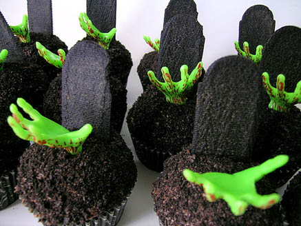 Zombie Halloween Cupcakes