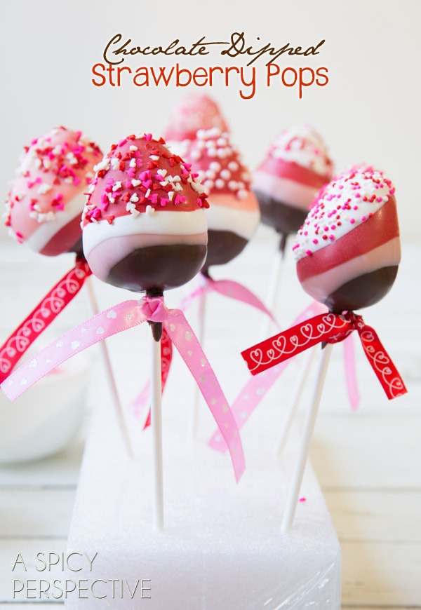 Chocolate Dipped Strawberry Pops