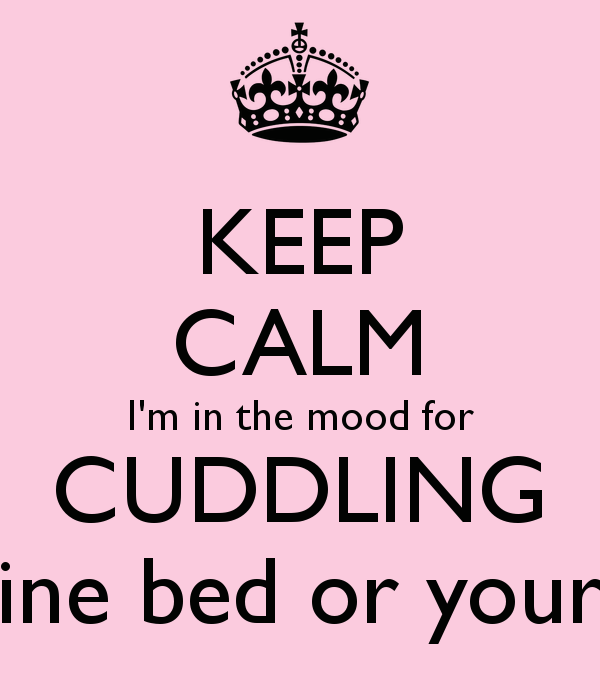 Cuddling In bed