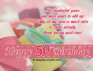 50th Birthday Wishes – Easyday