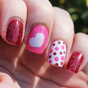 Simply Romantic and Sweet Nail Arts for Valentines Day – Easyday
