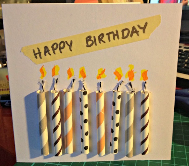 8 candle card